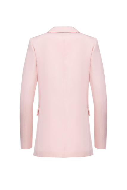 Двубортный пиджак Amiata свободного кроя из лиоцелла TENCEL|Основной цвет:Розовый|Артикул:50449869 | Фото 2