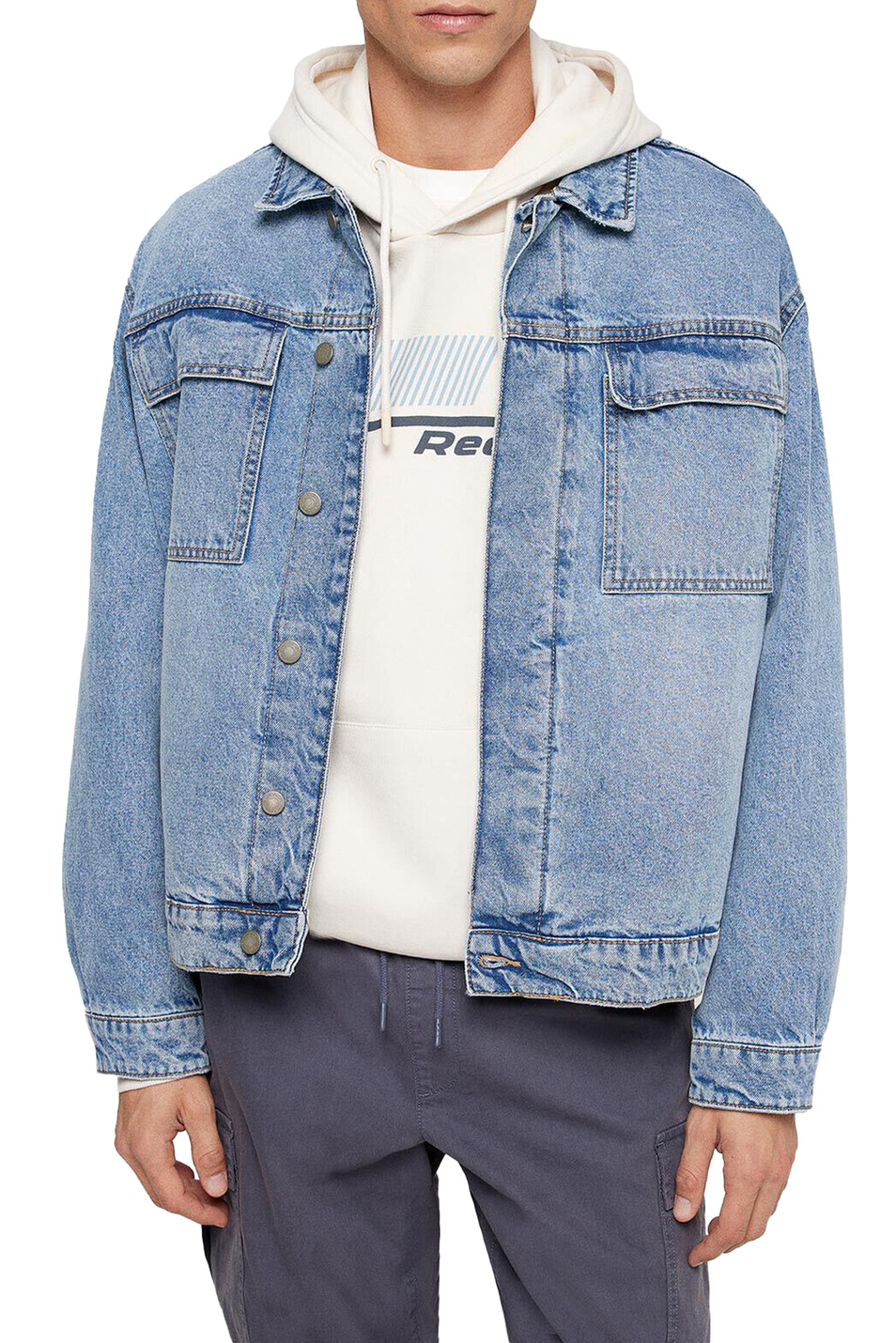 Мужской Springfield Куртка джинсовая с вышивкой (цвет ), артикул 2837262 | Фото 1