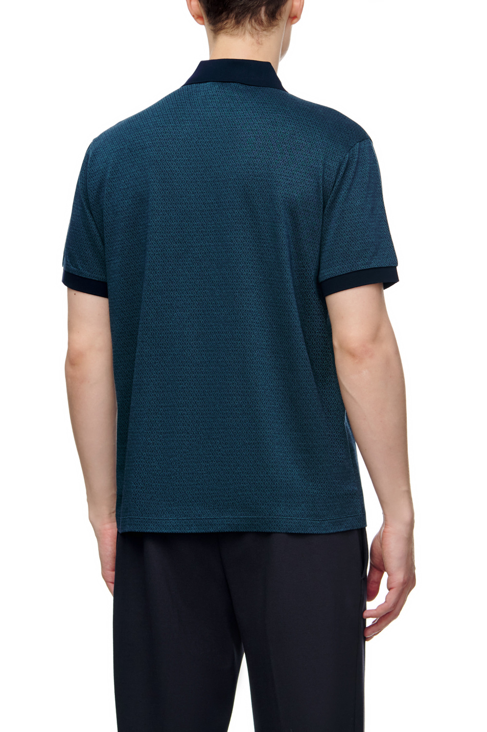 Мужской Emporio Armani Футболка поло из натурального хлопка (цвет ), артикул 6L1F7R-1JB1Z | Фото 4