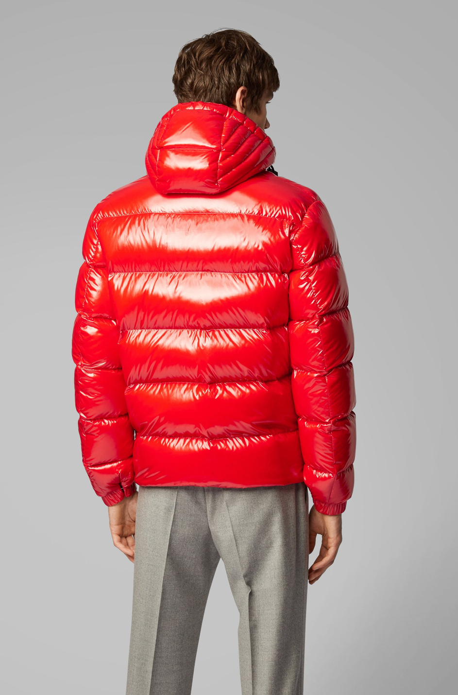 Мужской BOSS Пуховик с утеплителем из утиного пуха со съемный капюшоном (цвет ), артикул 50413392 | Фото 3