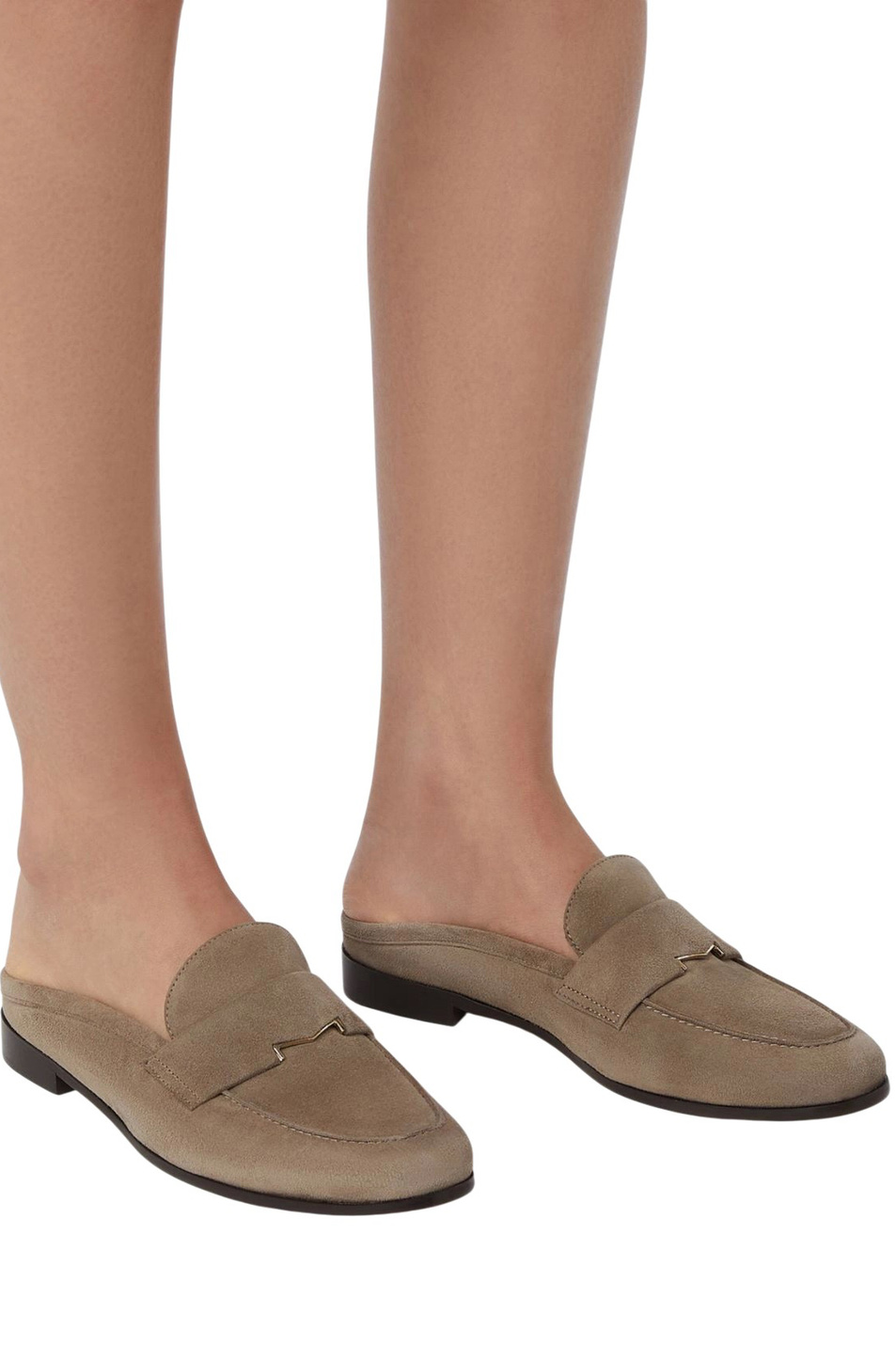 Мюли GOCCIA из натуральной замши|Основной цвет:Бежевый Женский Max Mara Мюли GOCCIA из натуральной замши (цвет ), артикул 2614521171 | Фото 4