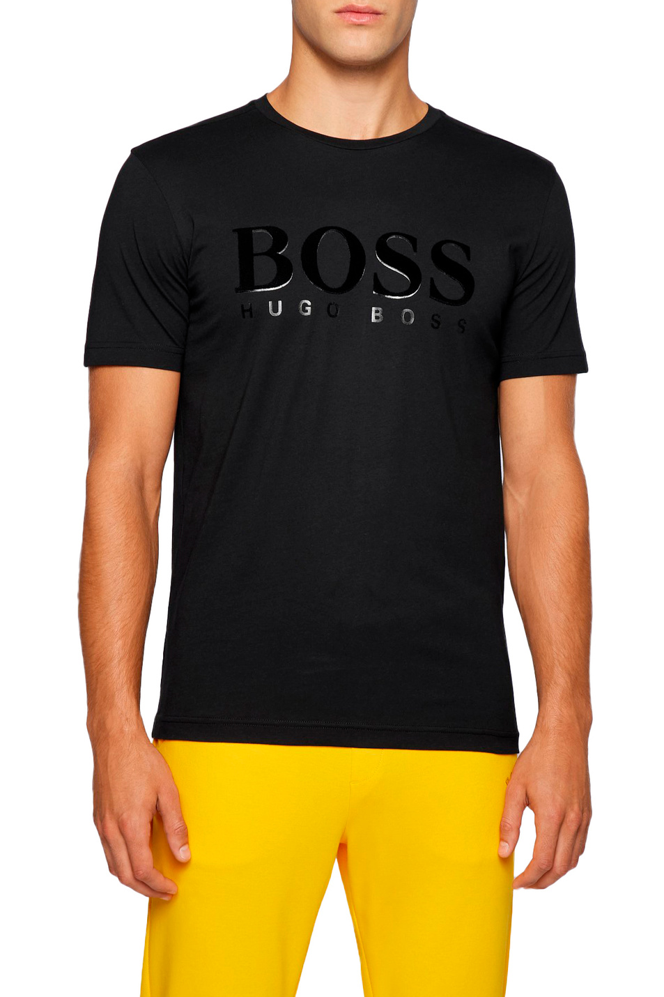 Мужской BOSS Футболка из натурального хлопка с логотипом (цвет ), артикул 50462840 | Фото 3