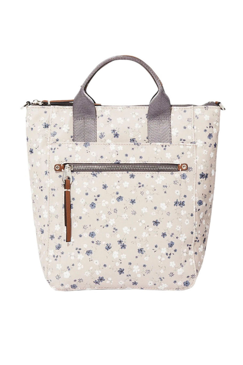 Рюкзак с цветочным принтом|Основной цвет:Бежевый|Артикул:211814 | Фото 1