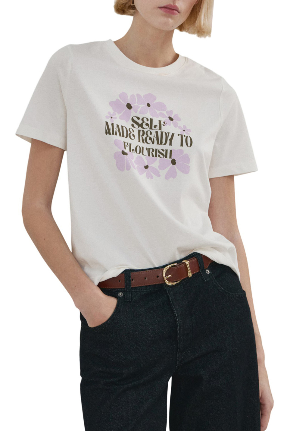 Женский Mango Футболка ILUSTRA с принтом (цвет ), артикул 27035828 | Фото 3