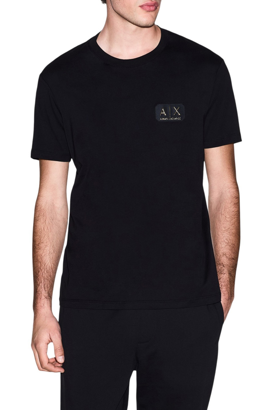 Мужской Armani Exchange Футболка из хлопка с логотипом (цвет ), артикул XM002178-AF12308 | Фото 3