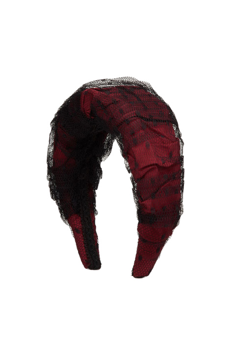 Red Valentino Обруч для волос из тюля "пуэн-деспри" и нейлона ( цвет), артикул WQ2J0C22GNL | Фото 1