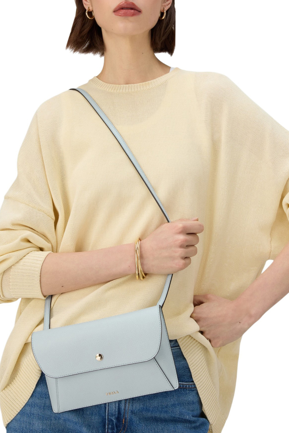 Женский Furla Сумка-тоут LEA M из натуральной кожи (цвет ), артикул WB01941-ARE000 | Фото 7