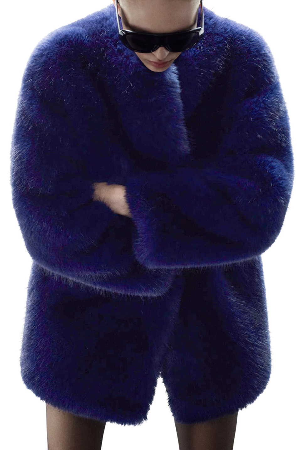 Женский Mango Полушубок BLUE (цвет ), артикул 17079117 | Фото 3