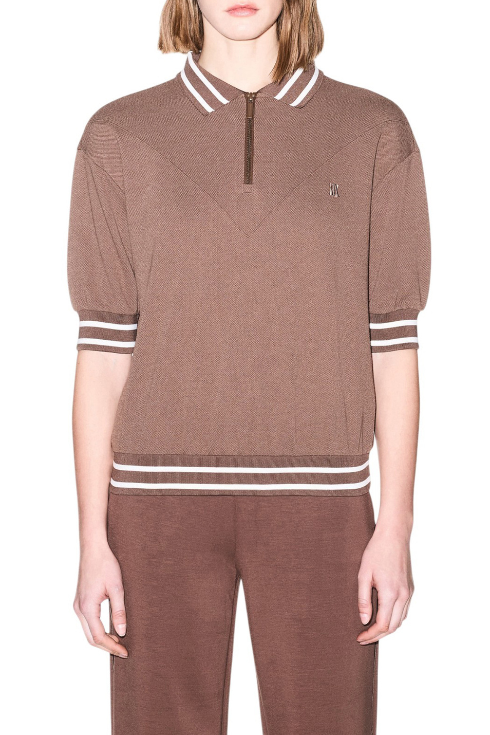 Женский Armani Exchange Поло с контрастными деталями (цвет ), артикул XW002215-AF13401 | Фото 4