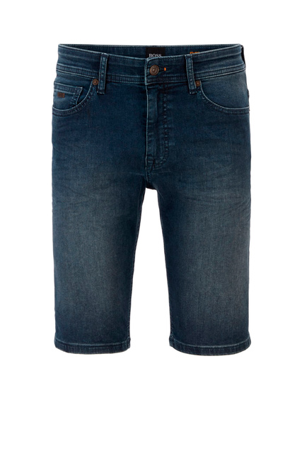 Джинсовые шорты приталенного кроя|Основной цвет:Синий|Артикул:50449500 | Фото 1