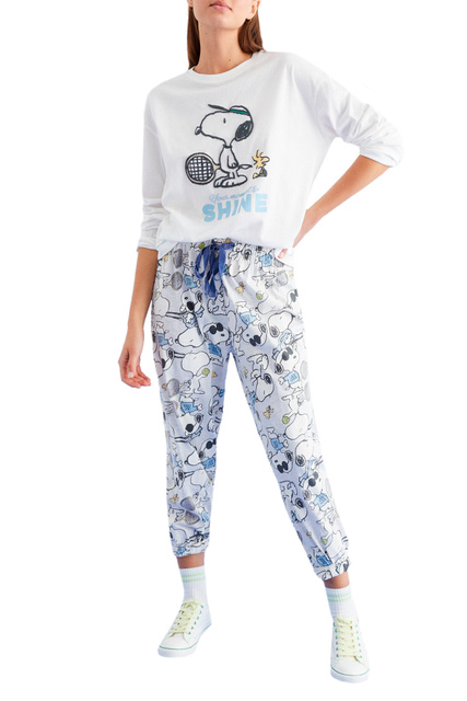 Пижама с принтом "Snoopy"|Основной цвет:Мультиколор|Артикул:3133420 | Фото 1