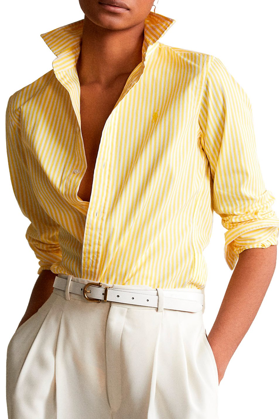 Polo Ralph Lauren Рубашка в полоску из натурального хлопка (цвет ), артикул 211784161013 | Фото 3
