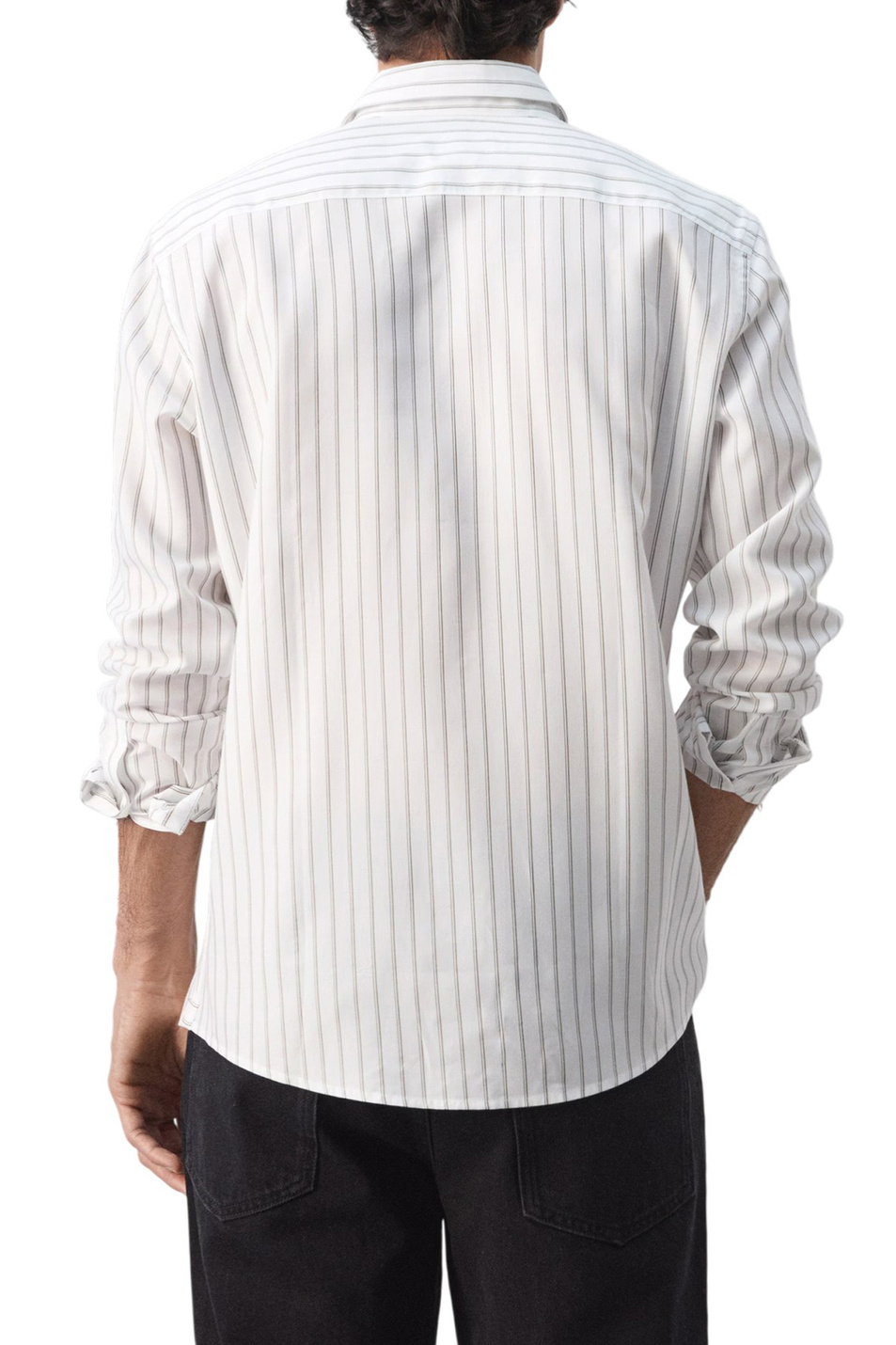 Мужской Mango Man Рубашка DARIO в полоску (цвет ), артикул 27044425 | Фото 4