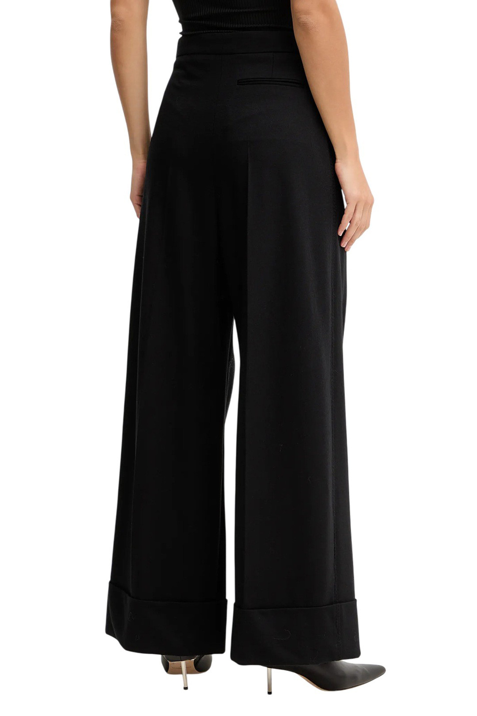 Брюки Taniada из шерсти|Основной цвет:Черный Женский BOSS Брюки Taniada из шерсти (цвет ), артикул 50550804 | Фото 5