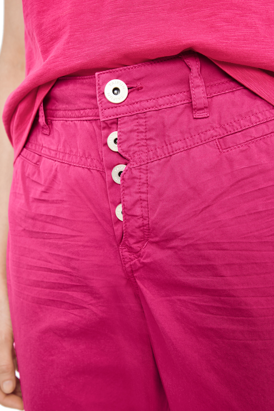 Женский Taifun Укороченные брюки из натурального хлопка (цвет ), артикул 120018-11159 | Фото 4