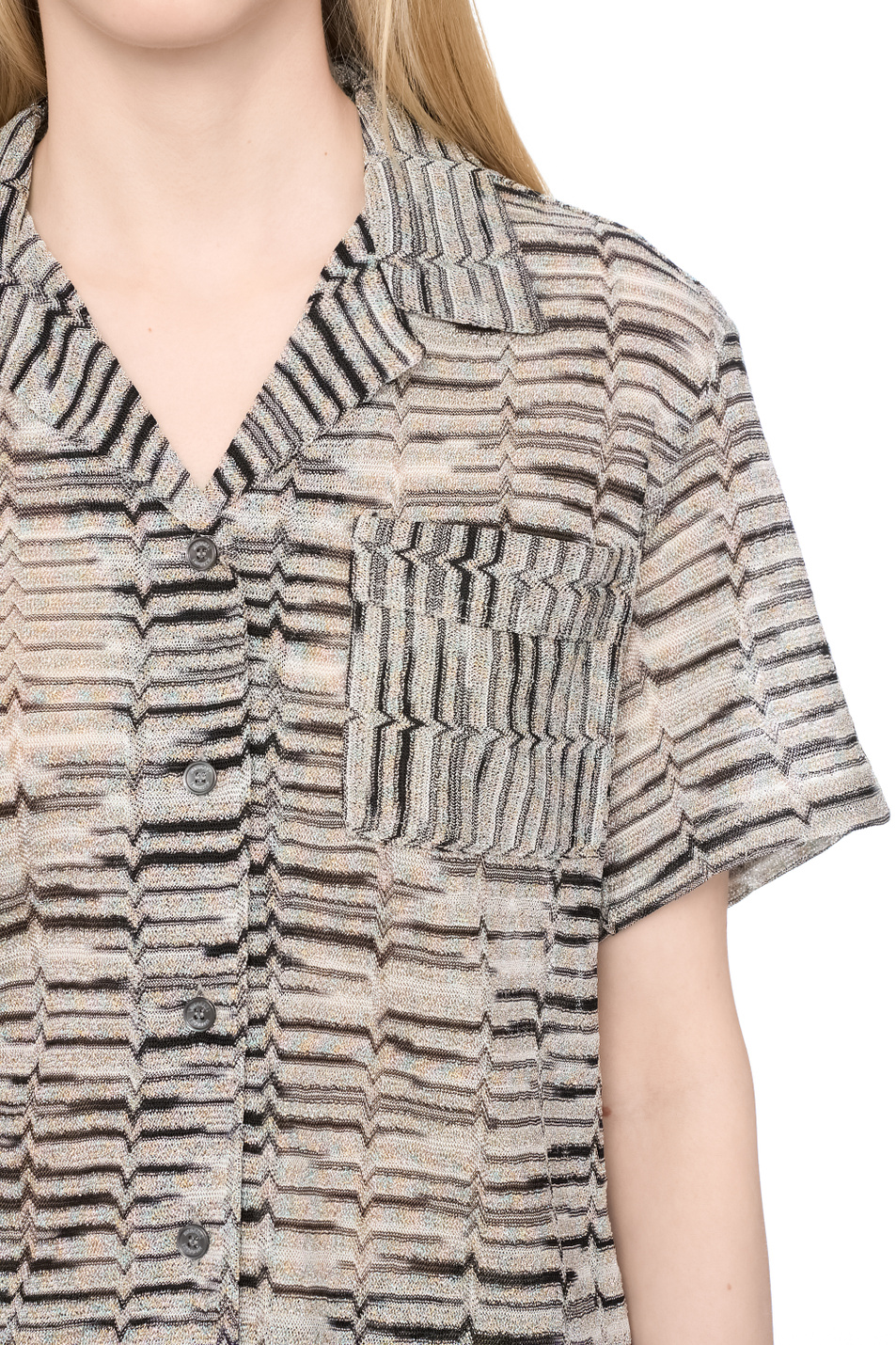 Женский Missoni Рубашка с люрексом (цвет ), артикул DS25SJ02-BR00ZW | Фото 5
