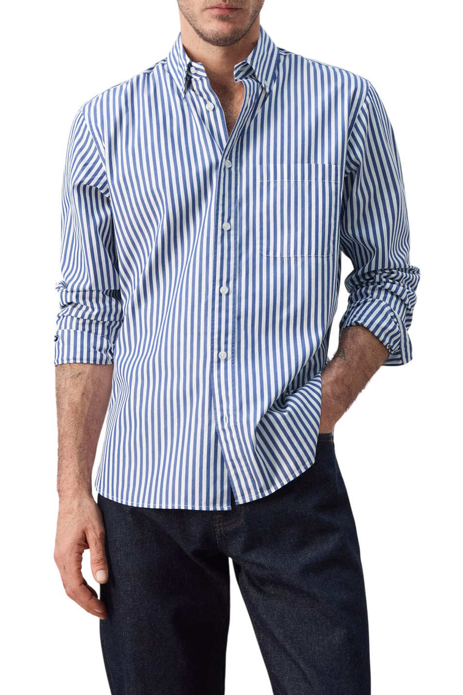 Мужской Mango Man Рубашка CANDELA из хлопка (цвет ), артикул 27055945 | Фото 3