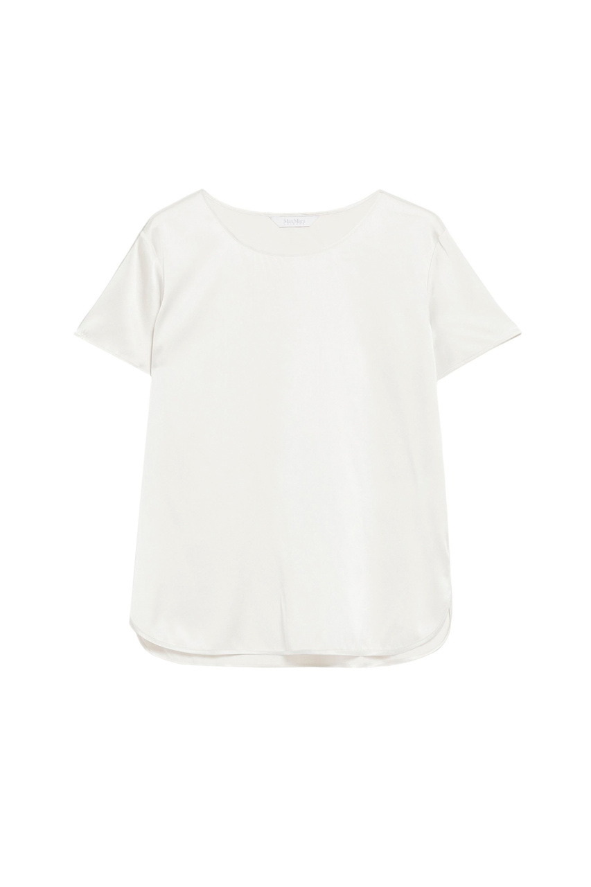 Блузка CORTONA из эластичного шелка|Основной цвет:Кремовый|Артикул:2416111058 | Фото 1