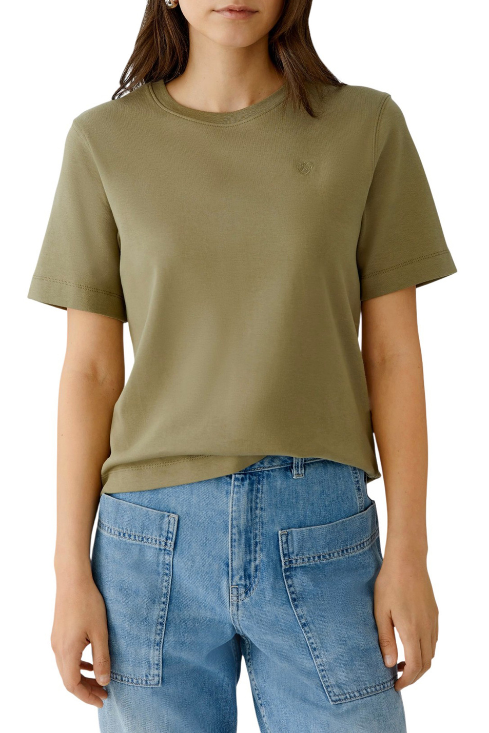 Женский OUI Футболка из хлопка (цвет ), артикул 94694 | Фото 4