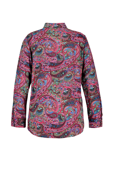 Блузка из вискозы с принтом|Основной цвет:Мультиколор|Артикул:160014-21016 | Фото 2