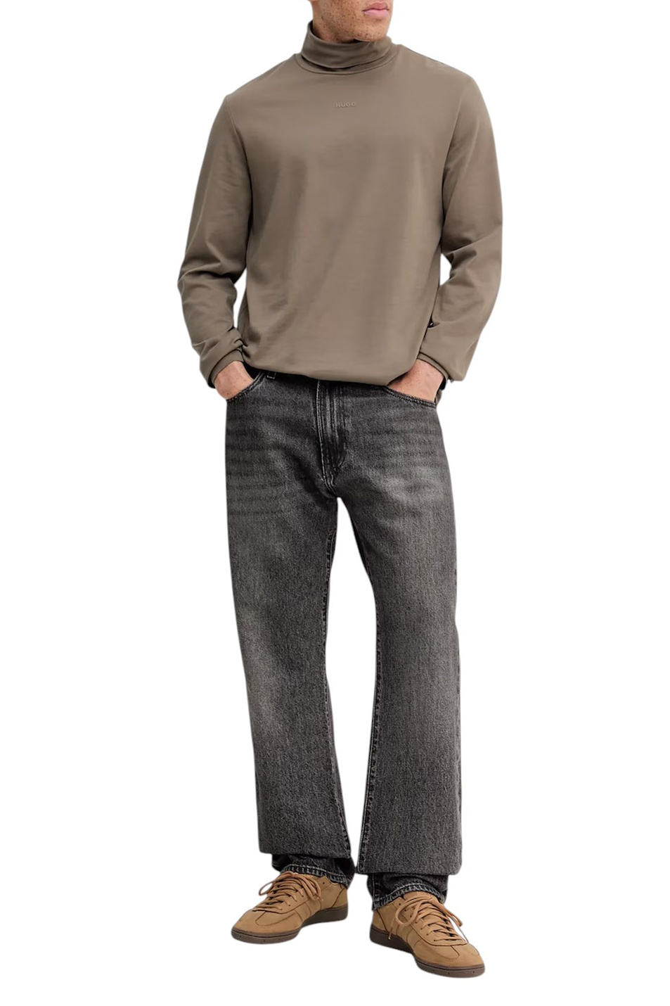 Мужской HUGO Водолазка Daporollo с логотипом (цвет ), артикул 50547372 | Фото 3