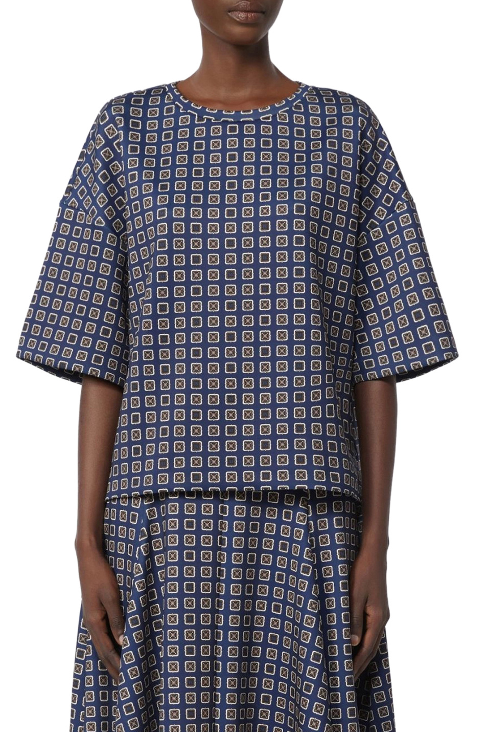 Женский Max Mara Блузка NOTIZIA с принтом (цвет ), артикул 2611941011 | Фото 3