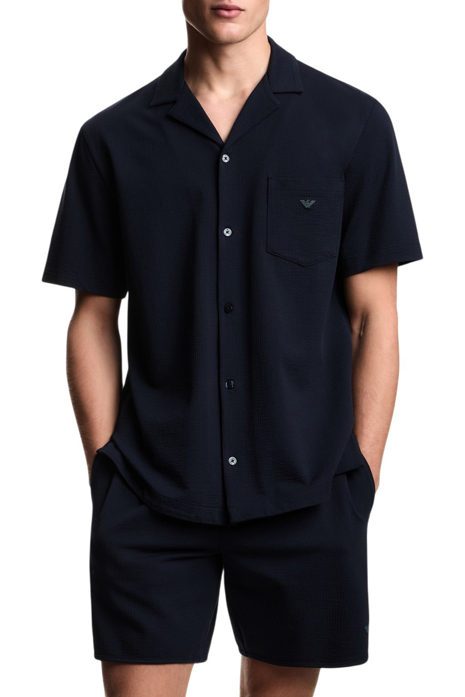 Мужской Emporio Armani Рубашка из эластичного хлопка (цвет ), артикул EM000633-AF19062 | Фото 2