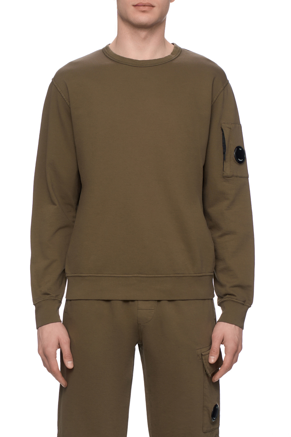 Мужской C.P. Company Свитшот из хлопка (цвет ), артикул 18CMSS019A002246G | Фото 4