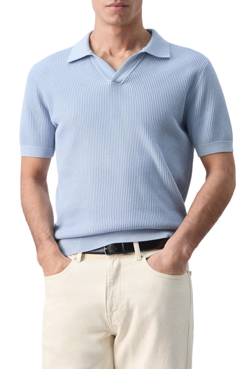 Мужской Mango Man Поло SALAS из хлопка (цвет ), артикул 27094425 | Фото 3