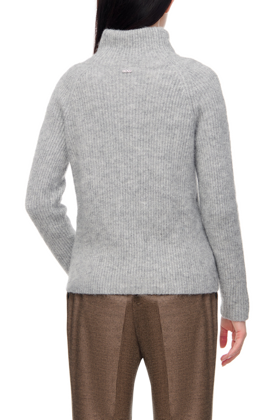 BOSS Однотонный свитер с высокой горловиной (цвет ), артикул 50478296 | Фото 6