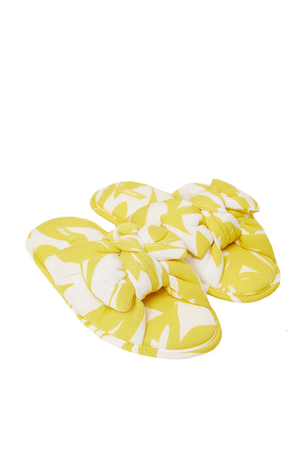 Тапочки JAD с принтом|Основной цвет:Желтый|Артикул:6533452 | Фото 2