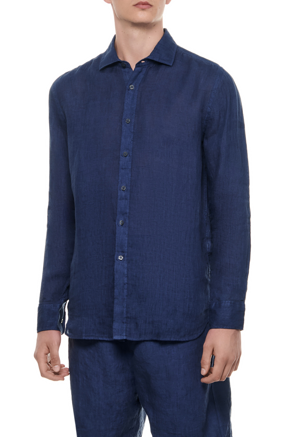 Мужской 120% Lino Рубашка из чистого льна (цвет ), артикул 31ALIM13110000115 | Фото 1