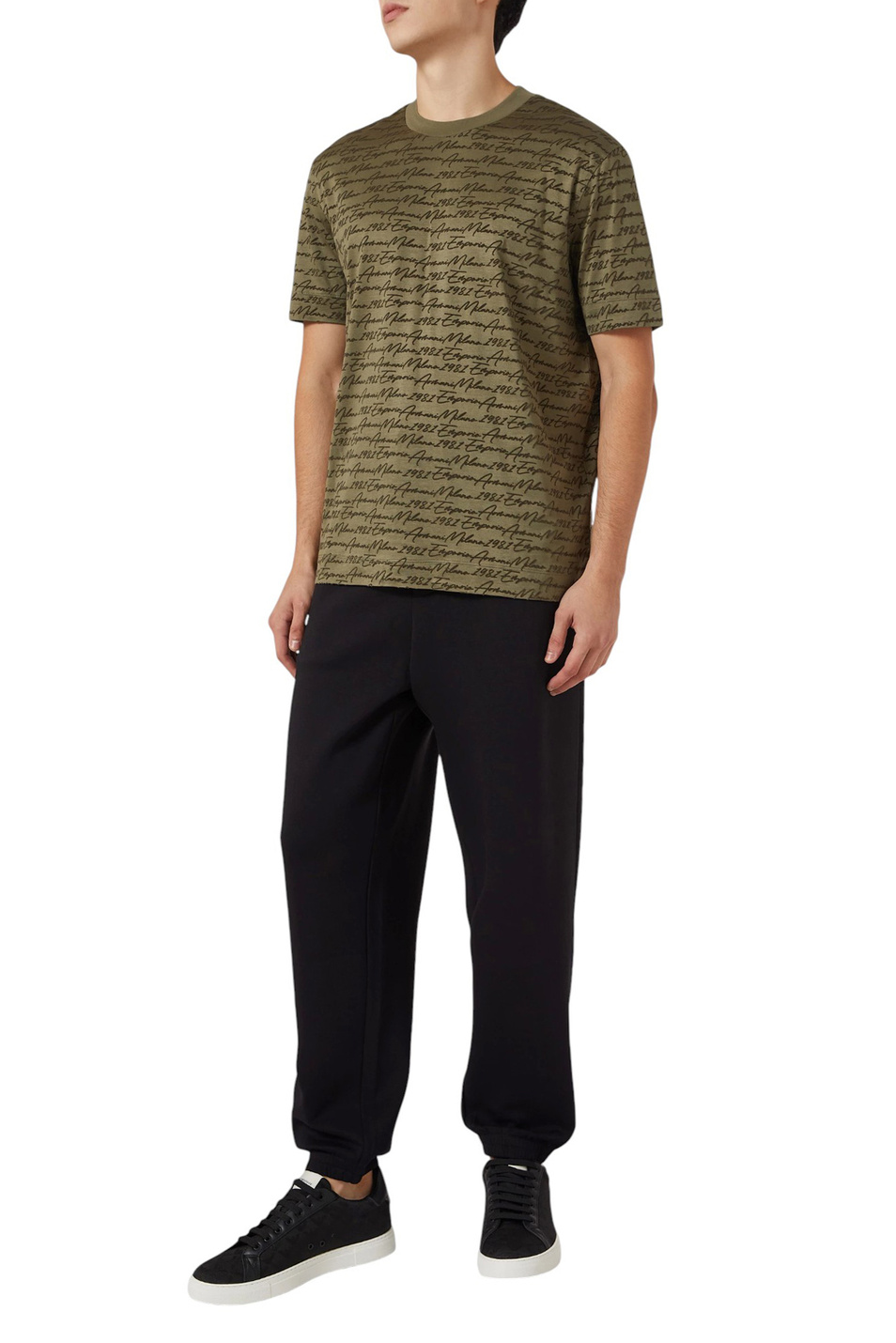 Мужской Emporio Armani Футболка с логотипированным принтом (цвет ), артикул EM002957-AF10017 | Фото 3