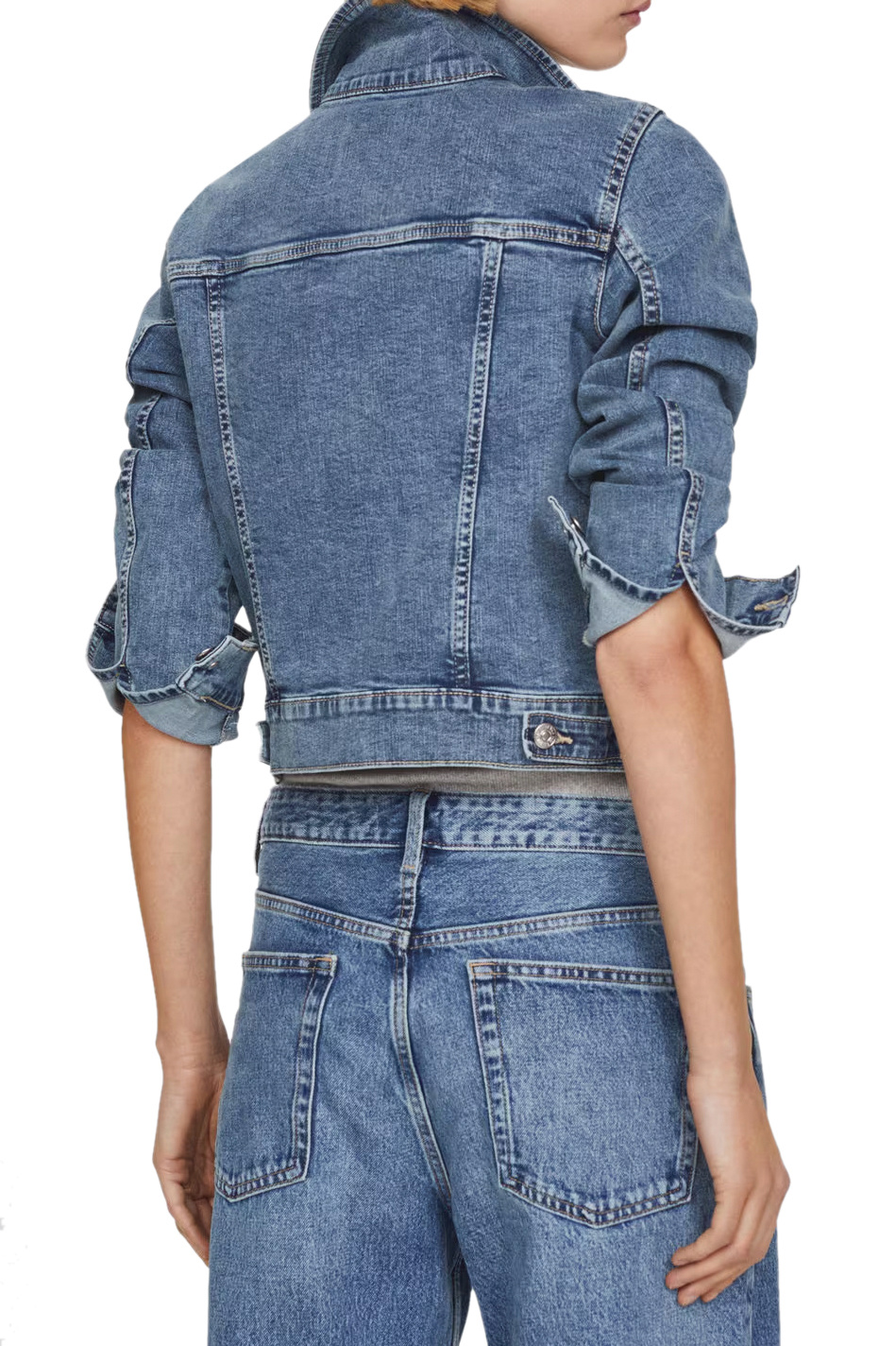 Женский Mango Куртка VICKY джинсовая с карманами (цвет ), артикул 67085733 | Фото 4