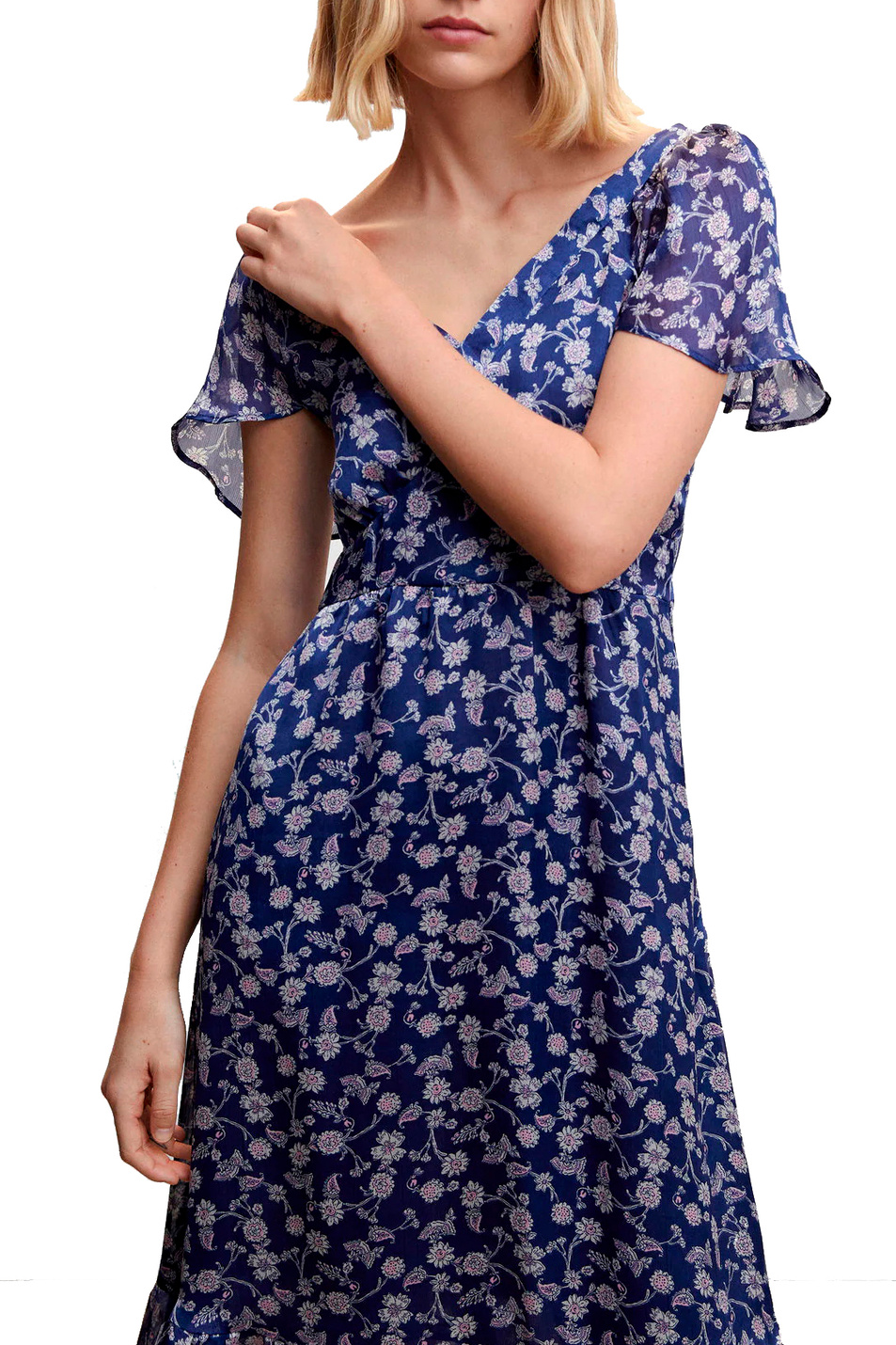 Женский Mango Платье FLORI с цветочным принтом (цвет ), артикул 47037125 | Фото 3