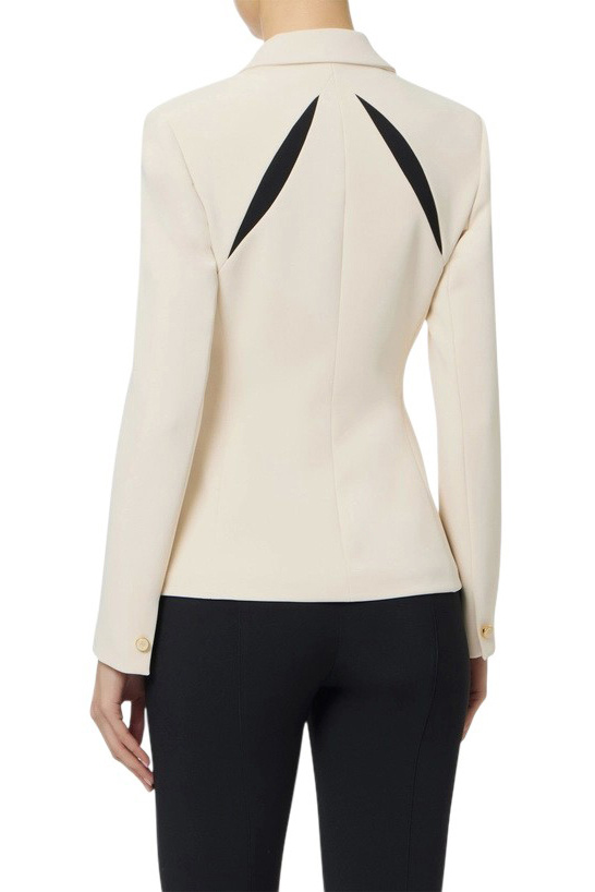 Женский Elisabetta Franchi Пиджак с двухцветными вырезами (цвет ), артикул GI19861E2 | Фото 3