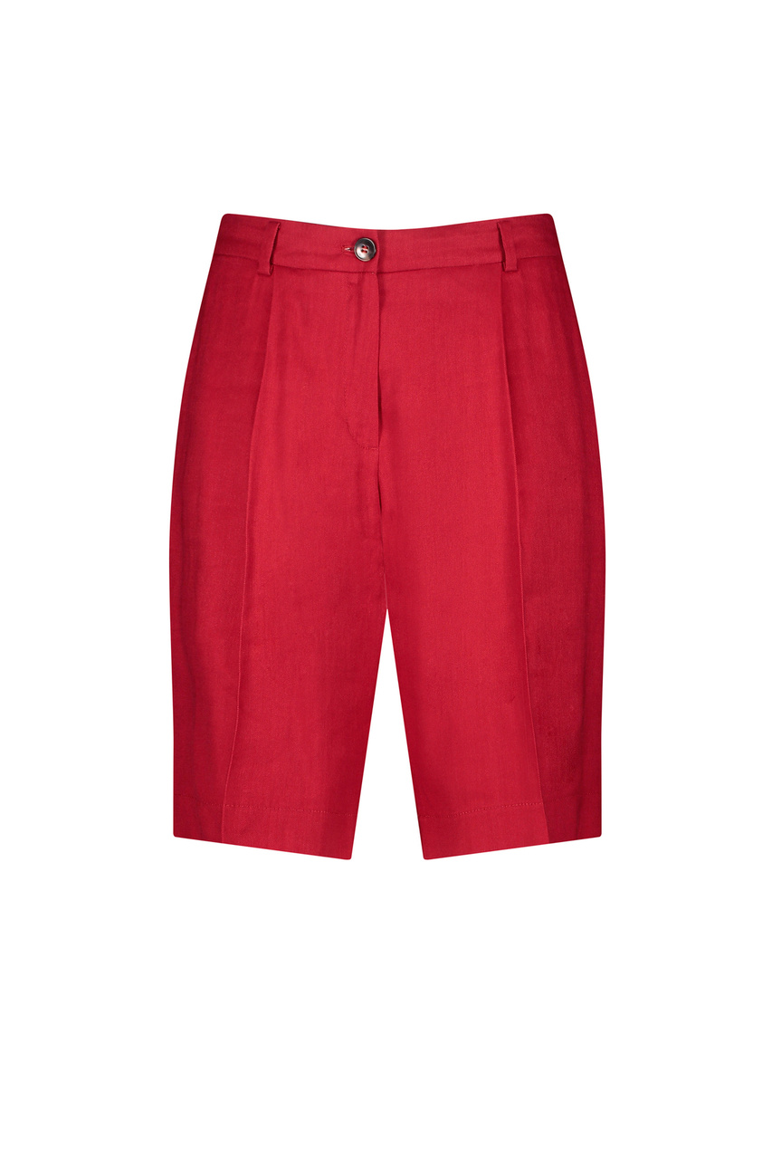 Однотонные шорты|Основной цвет:Бордовый|Артикул:720027-31263 | Фото 1