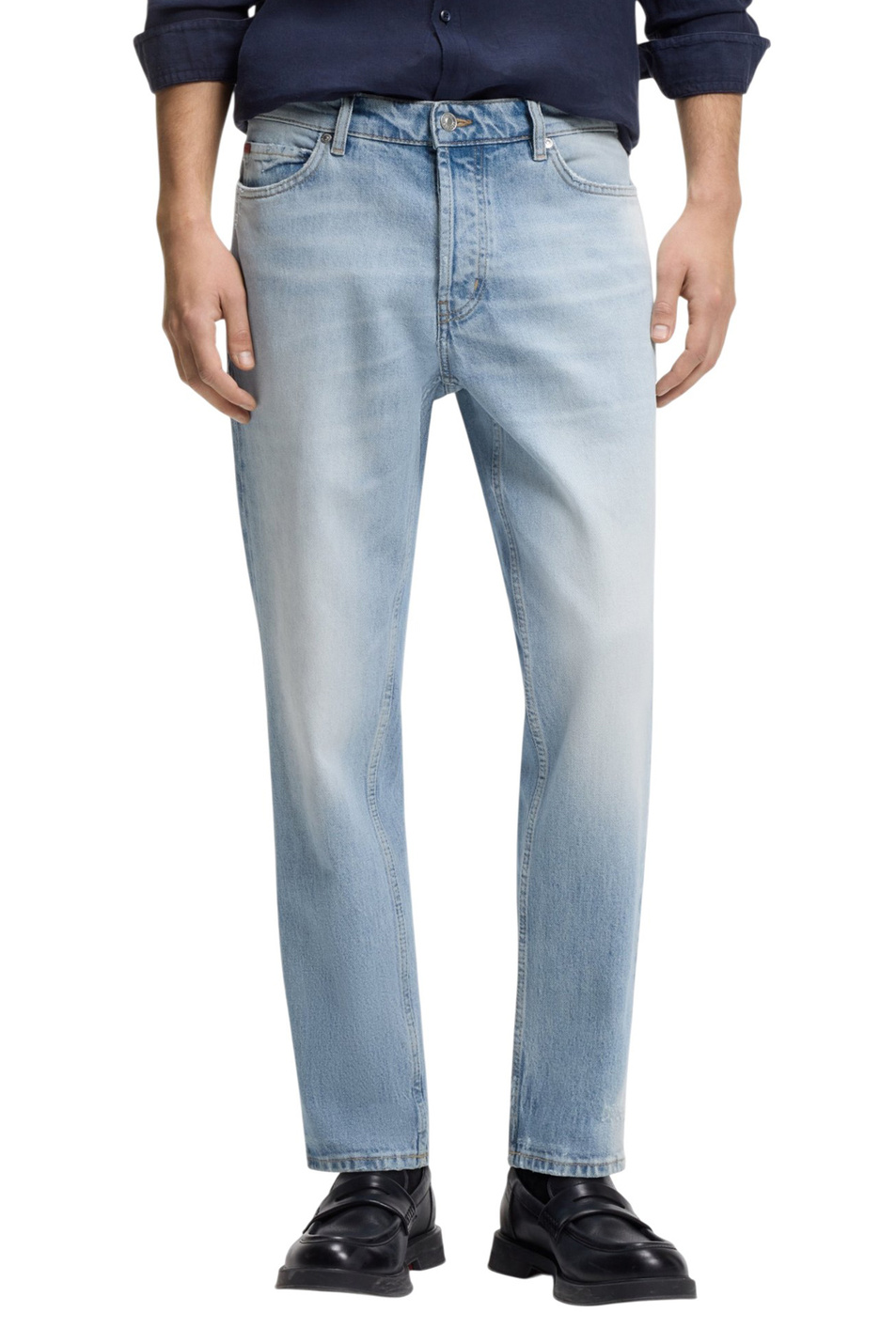 Джинсы из эластичного хлопка|Основной цвет:Голубой Мужской HUGO Джинсы из эластичного хлопка (цвет ), артикул 50556114 | Фото 3