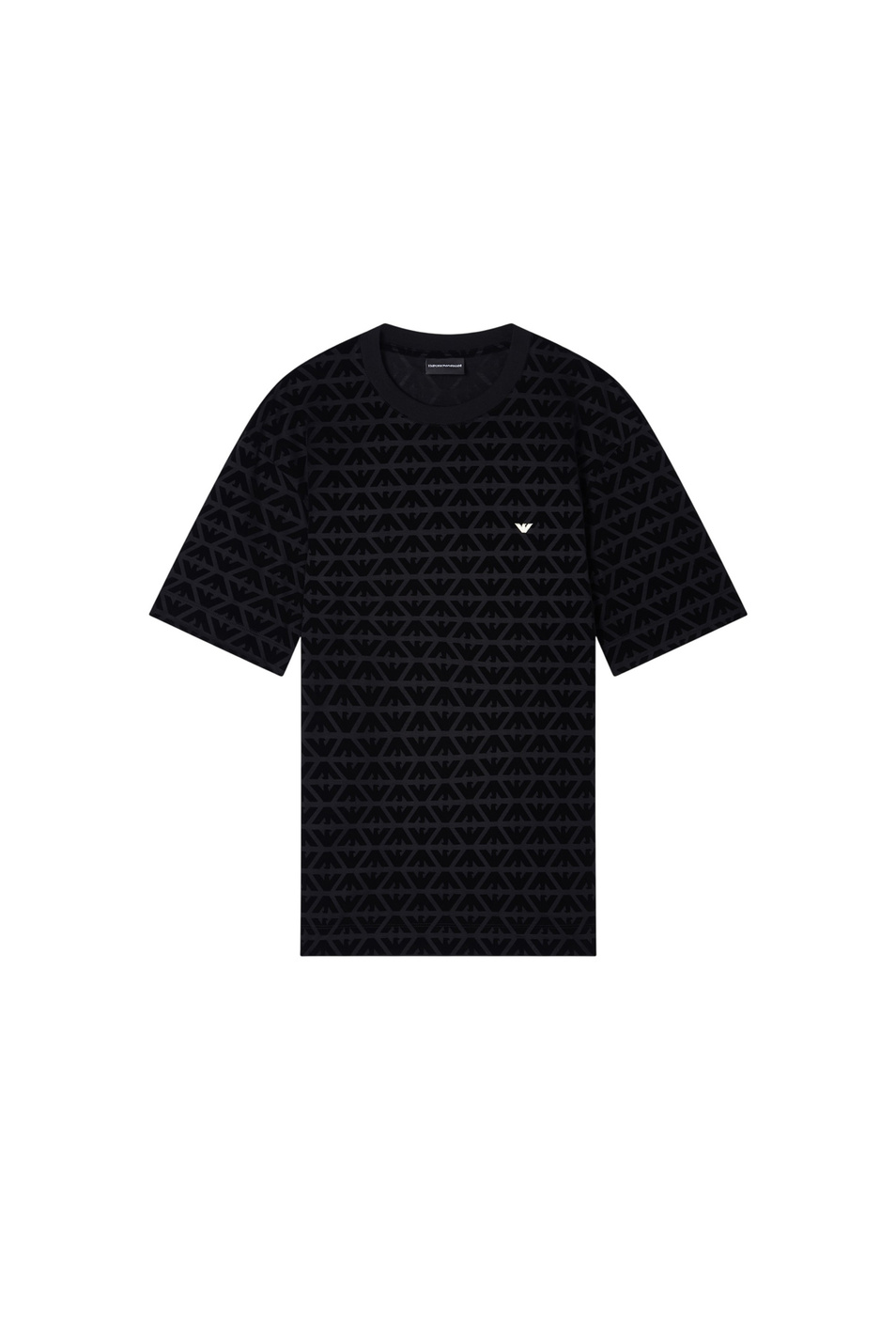 Футболка с логотипом|Основной цвет:Черный Мужской Emporio Armani Футболка с логотипом (цвет ), артикул EM005343-AF10017 | Фото 1