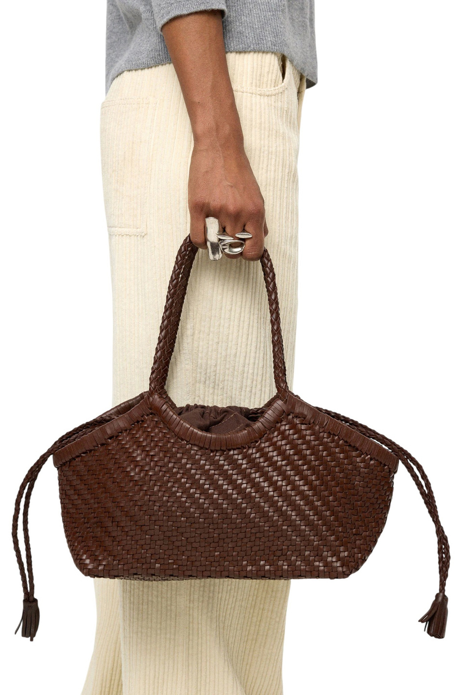 Женский Parfois Сумка-тоут плетеная (цвет ), артикул 242666 | Фото 5