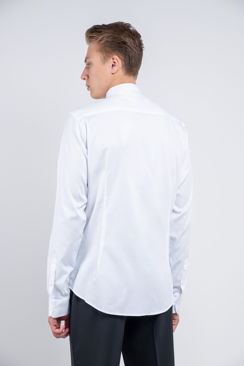 Emporio Armani Рубашка из эластичного хлопка (цвет ), артикул 6H1C09-1NB0Z | Фото 5