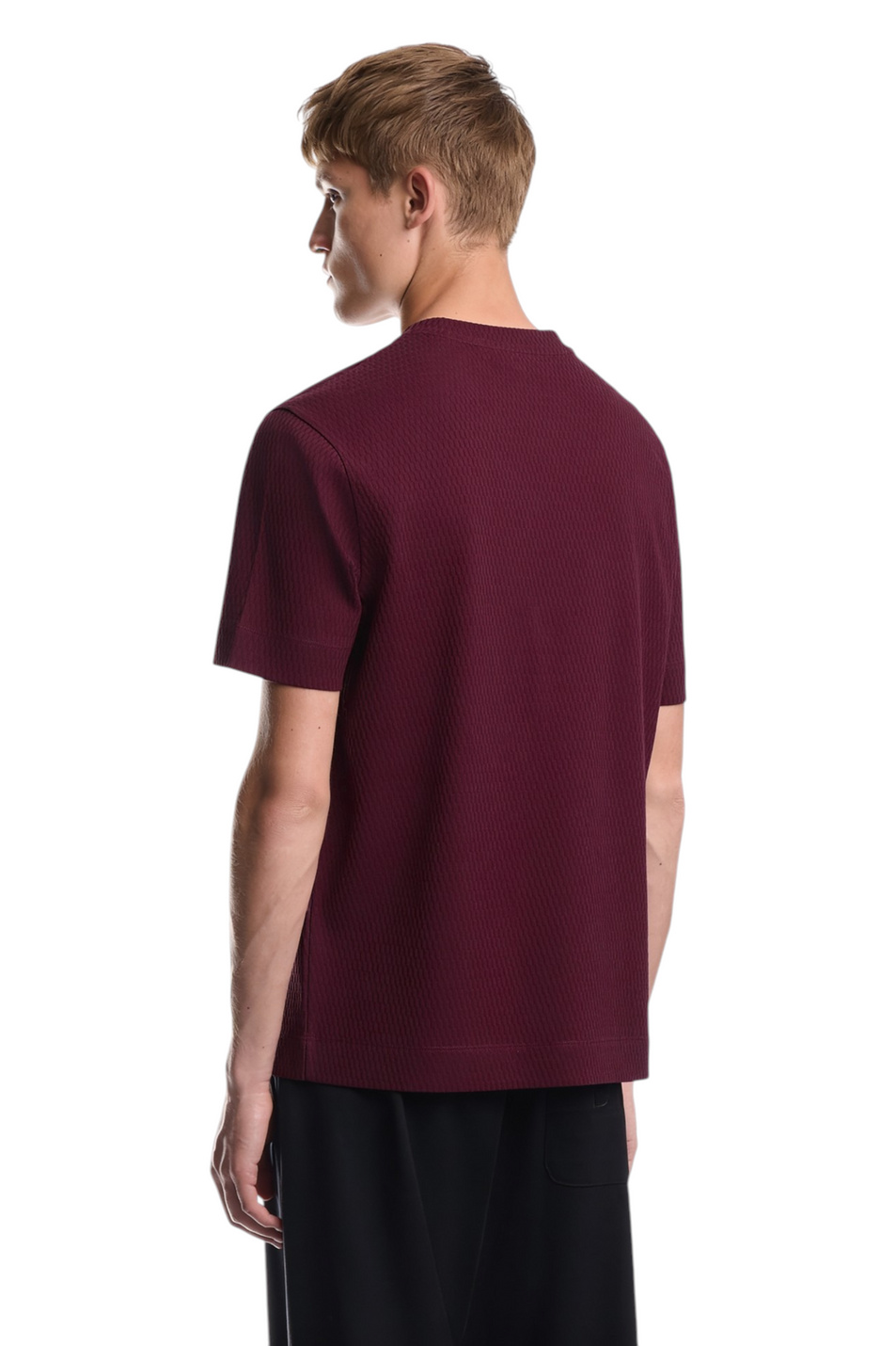 Мужской Emporio Armani Футболка из жаккардового джерси (цвет ), артикул EM007038-AF10762 | Фото 5