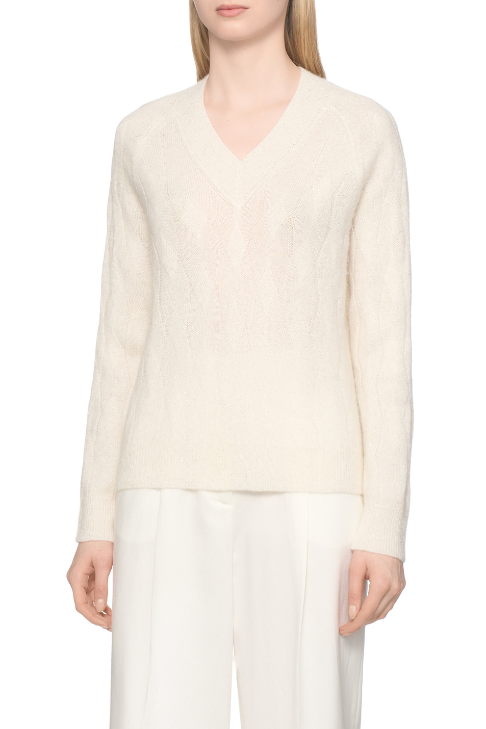 Женский Peserico Пуловер с пайетками (цвет ), артикул S99376F07-9217B | Фото 4