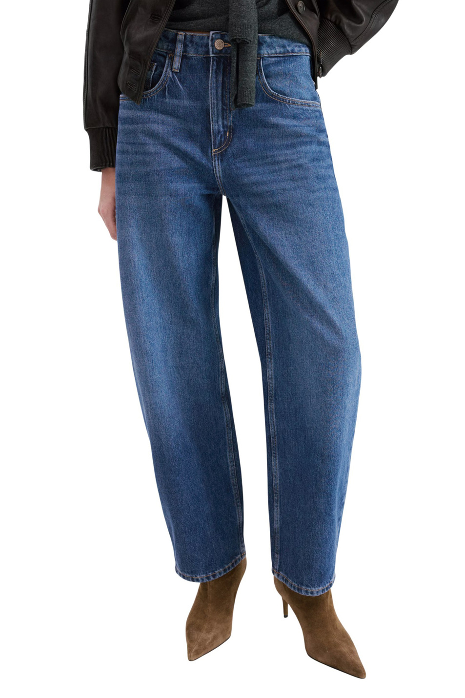 Женский Mango Джинсы BET с высокой посадкой (цвет ), артикул 27013339 | Фото 3