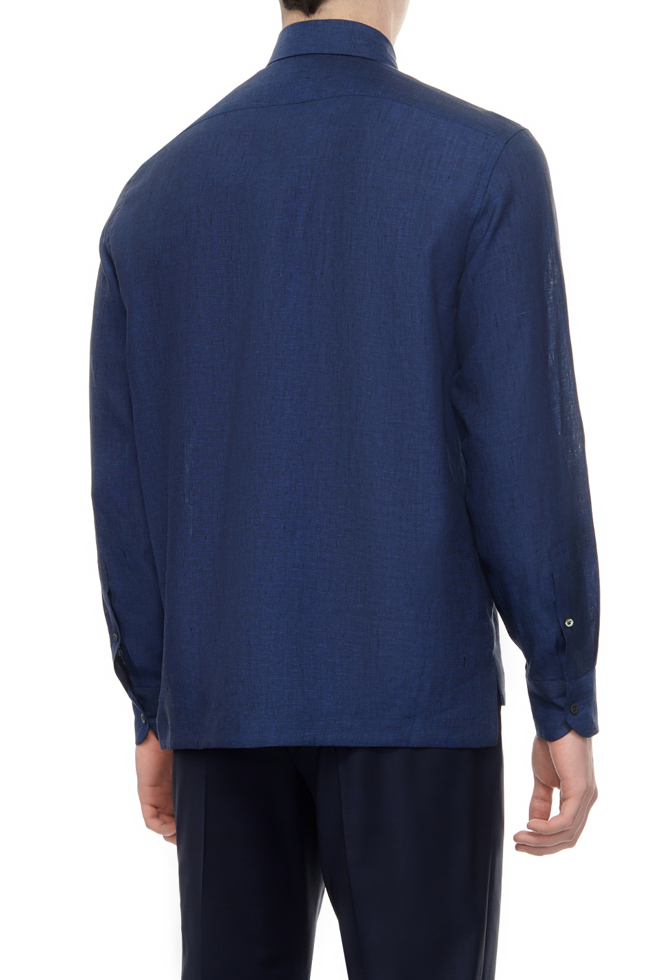 Мужской Corneliani Рубашка из чистого льна (цвет ), артикул 93P201-9311091 | Фото 4