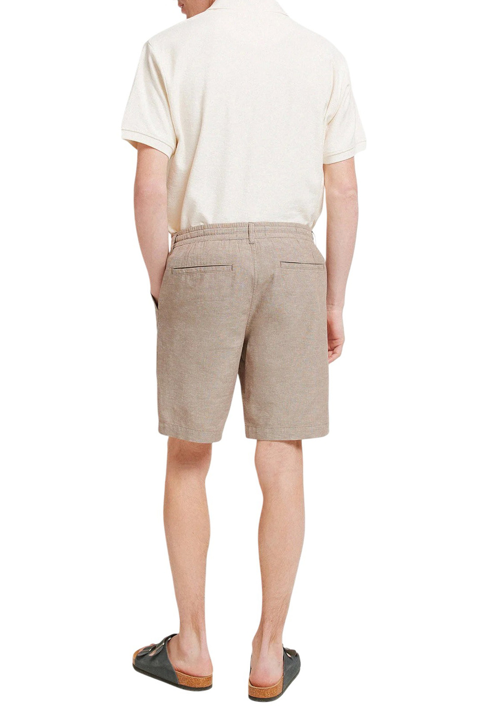 Мужской Springfield Шорты из хлопка и льна (цвет ), артикул 0433667 | Фото 3