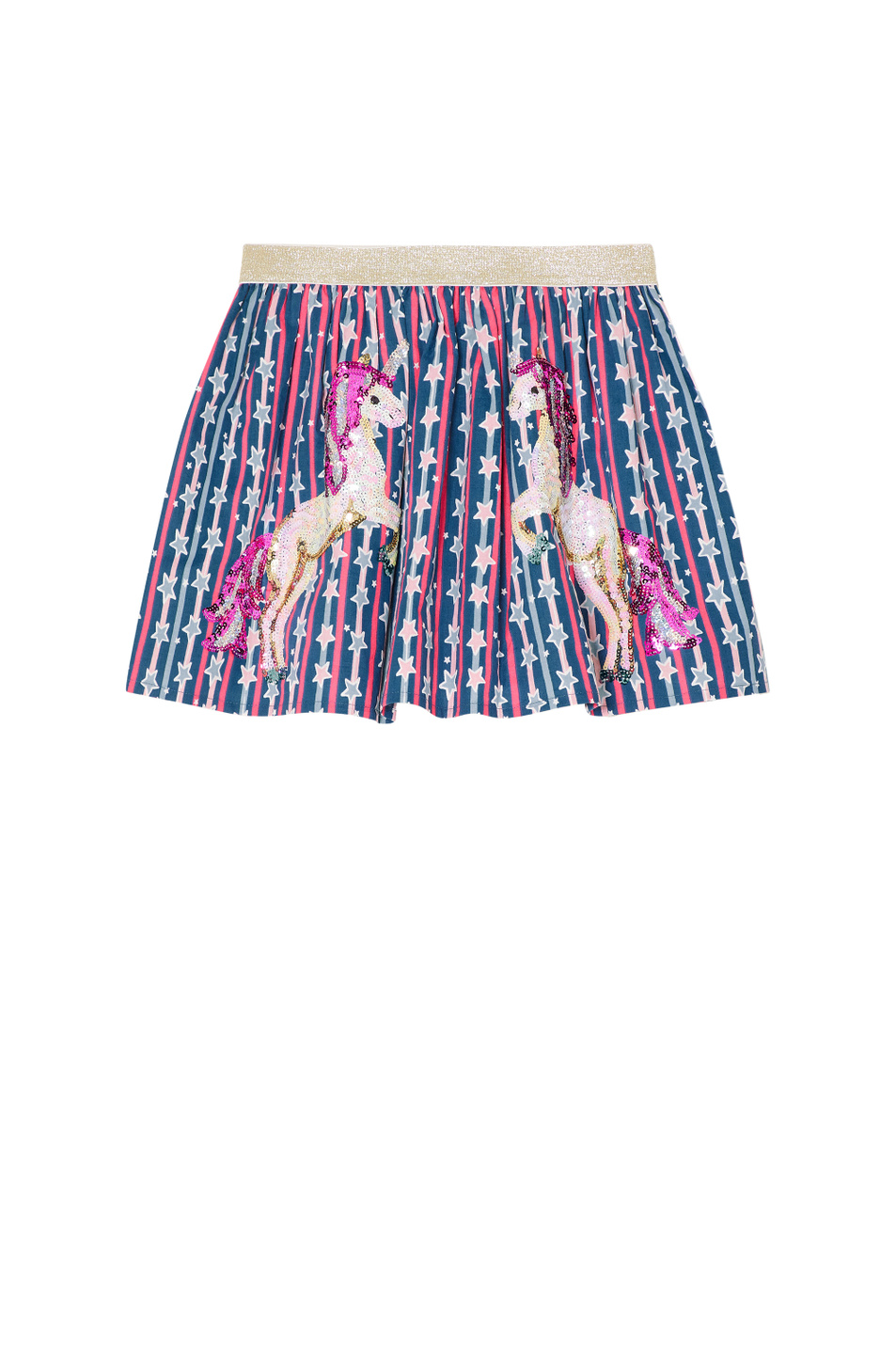 Monsoon Разноцветная юбка с принтом из пайеток (цвет ), артикул 214204 | Фото 1
