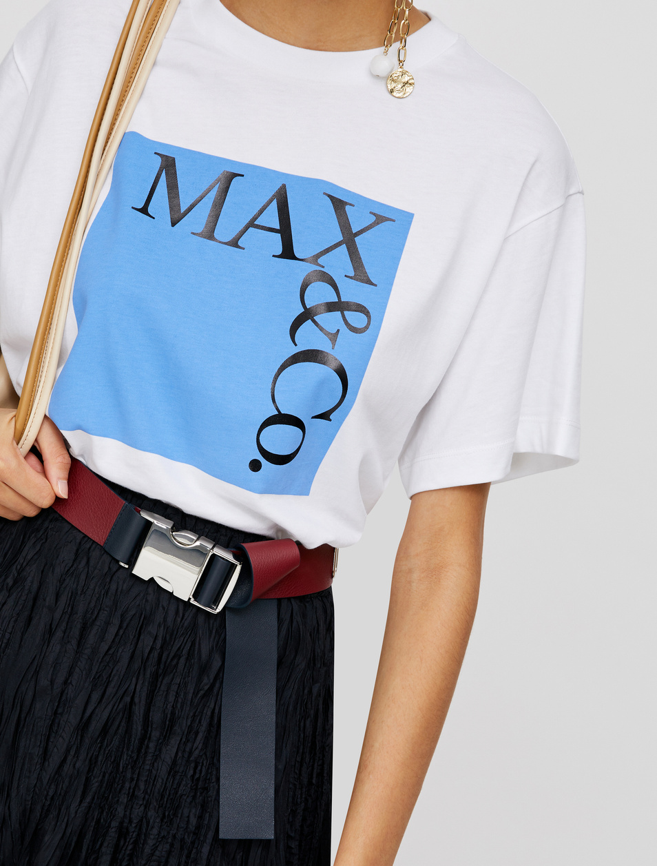 Женский MAX&Co. Футболка из натурального хлопка TEE (цвет ), артикул 49749620 | Фото 4