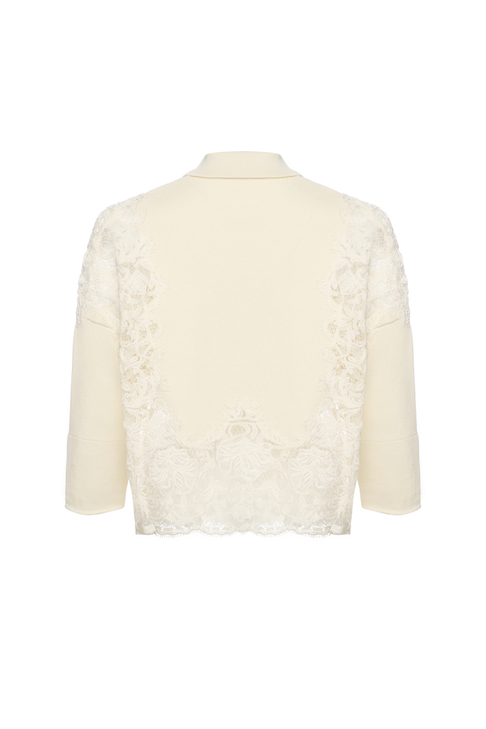 Женский ERMANNO SCERVINO Кардиган из хлопка с кружевом (цвет ), артикул D465K700APLCZ | Фото 2