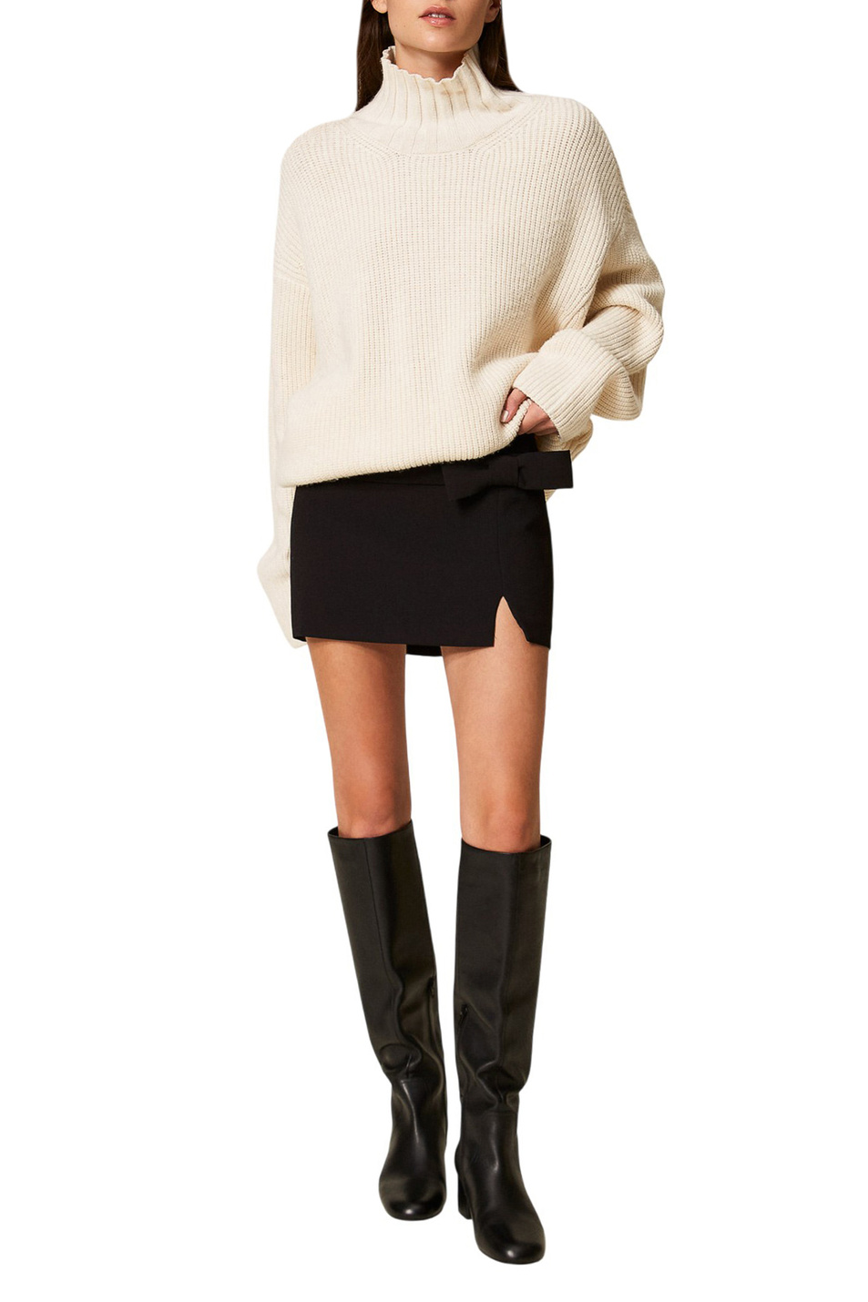 Женский TWINSET Milano Свитер однотонный (цвет ), артикул 252AT3140 | Фото 2